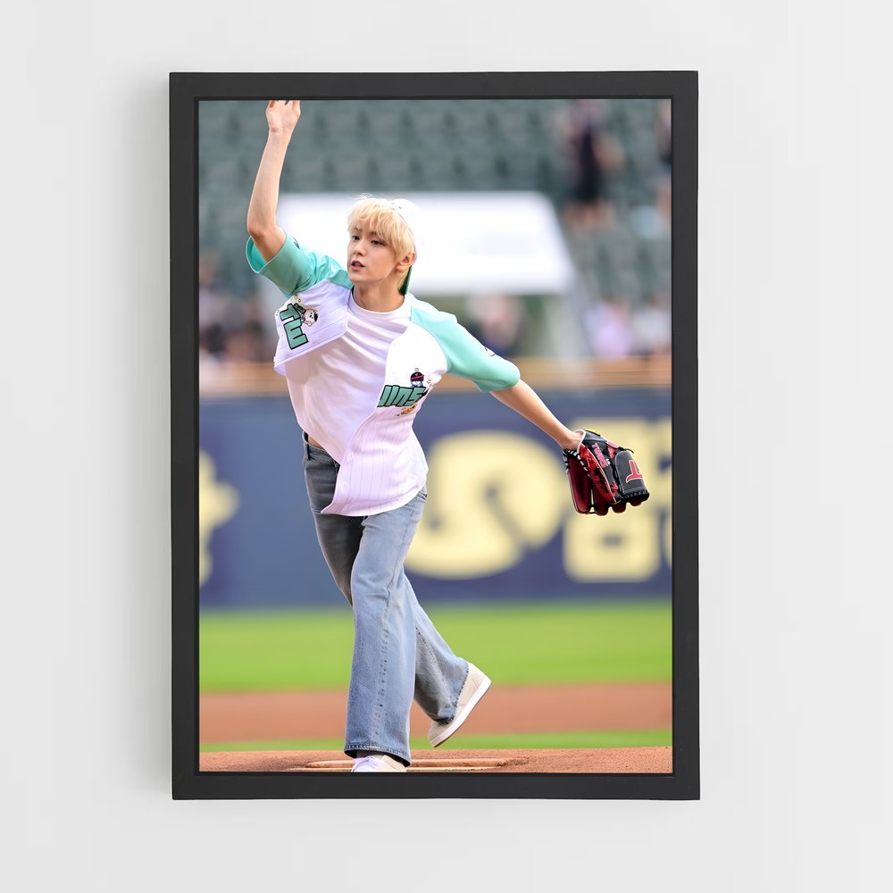 Poster Le Lancer du Jeune Champion – affiche Baseball (vue 2)